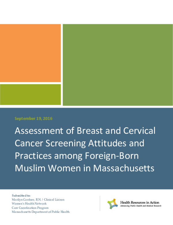 (PDF) Assessment of Breast and Cervical Cancer Screening Attitudes and ...