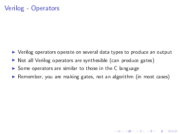 (PDF) Verilog -Operators