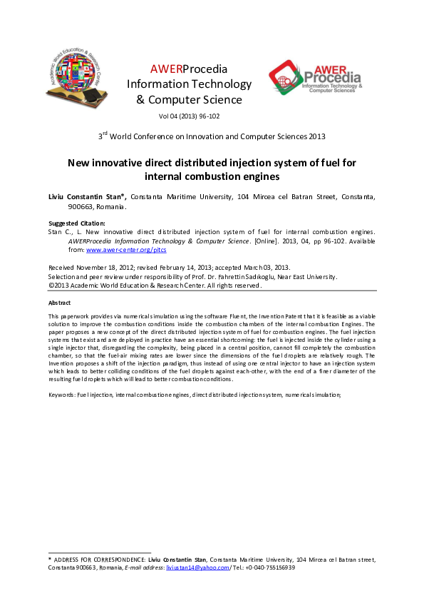 (PDF) New innovative direct distributed injection system of fuel for ...