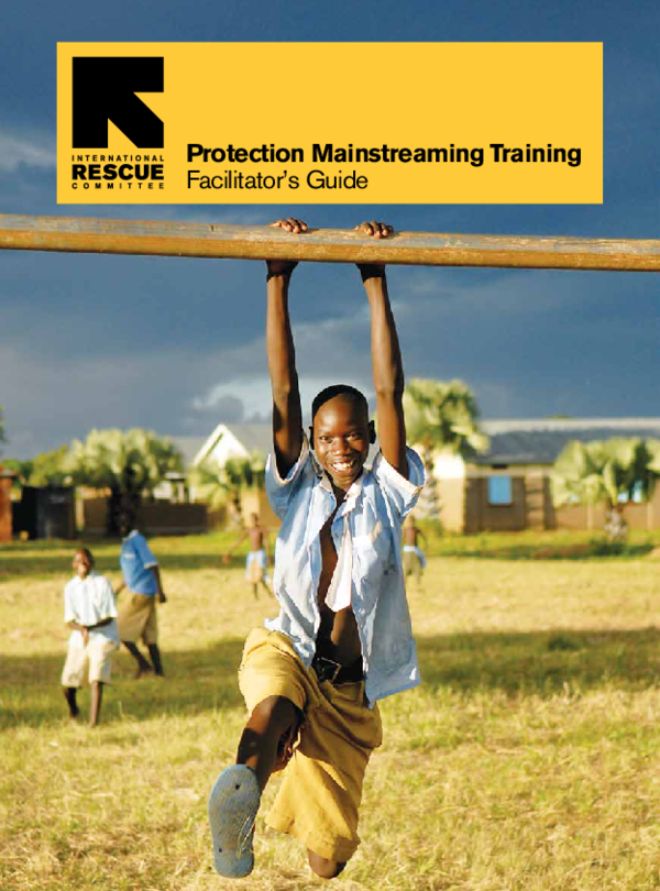 (PDF) Protection Mainstreaming Training Facilitator's Guide