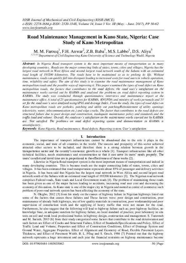 Road maintenance essay image