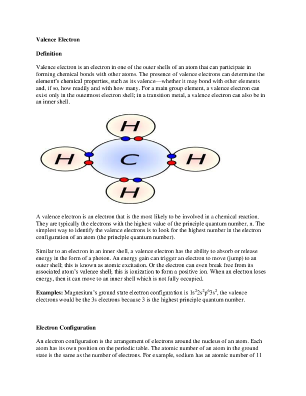 Valence electrons example problems