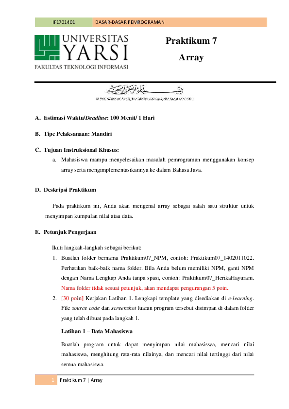 (PDF) DASAR-DASAR PEMROGRAMAN