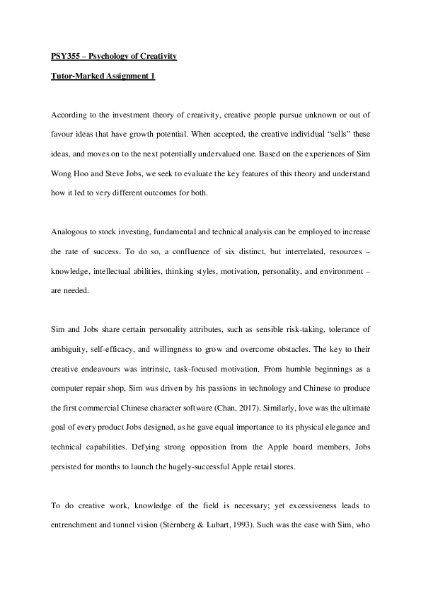 Investment theory psychology image