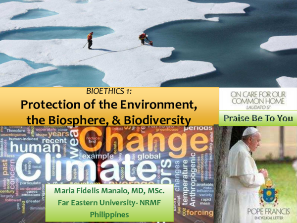 (PDF) Climate Change & Protection of the Environment, the Biosphere ...