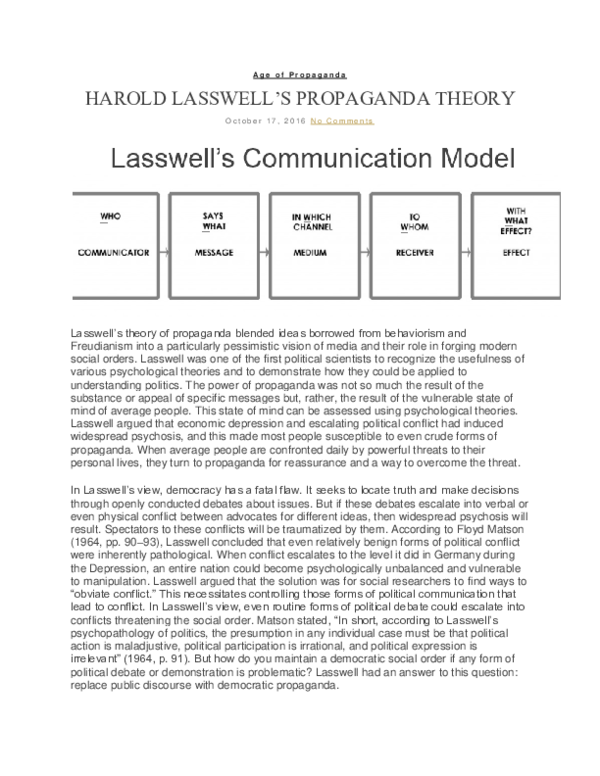 Harold lasswell definition of politics pdf image