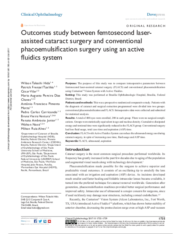 (PDF) Fuchs Endothelial Corneal Dystrophy Is Femtosecond Laser