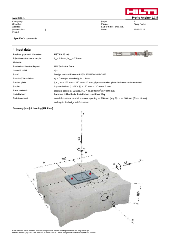 (PDF) Effective embedment depth h ef = 65 mm, h nom = 78 mm gabriel