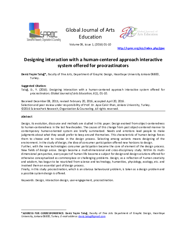 (PDF) Designing interaction with a human-centered approach interactive ...