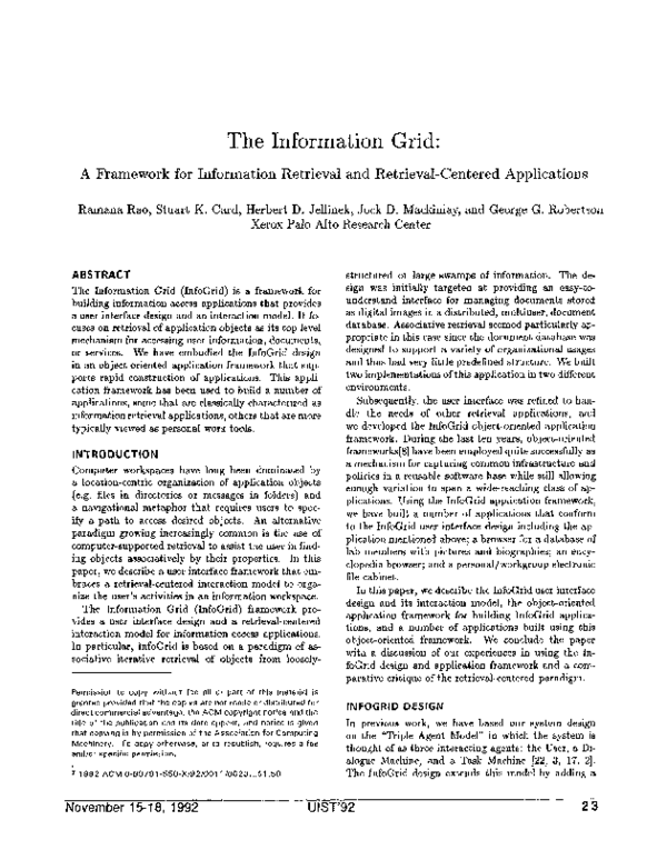 (PDF) The information grid