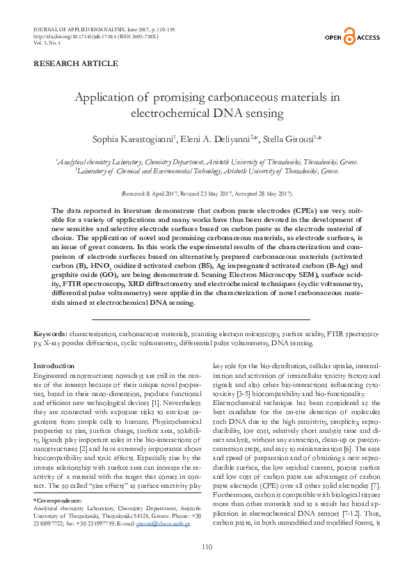 (PDF) Application of promising carbonaceous materials in ...