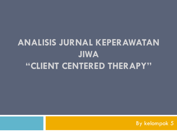 Ppt Analisis Jurnal Keperawatan Jiwa Mbelet Trail Academia Edu