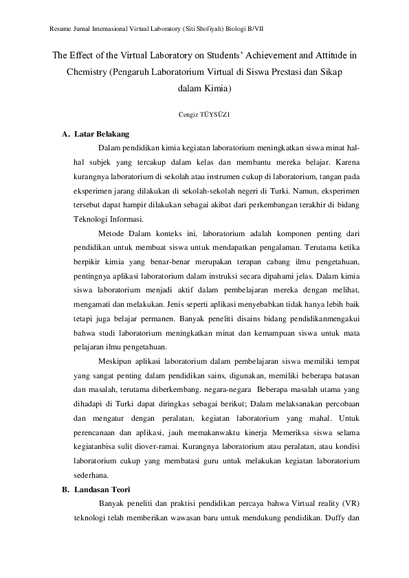 (DOC) The Effect of the Virtual Laboratory on Students' Achievement and ...
