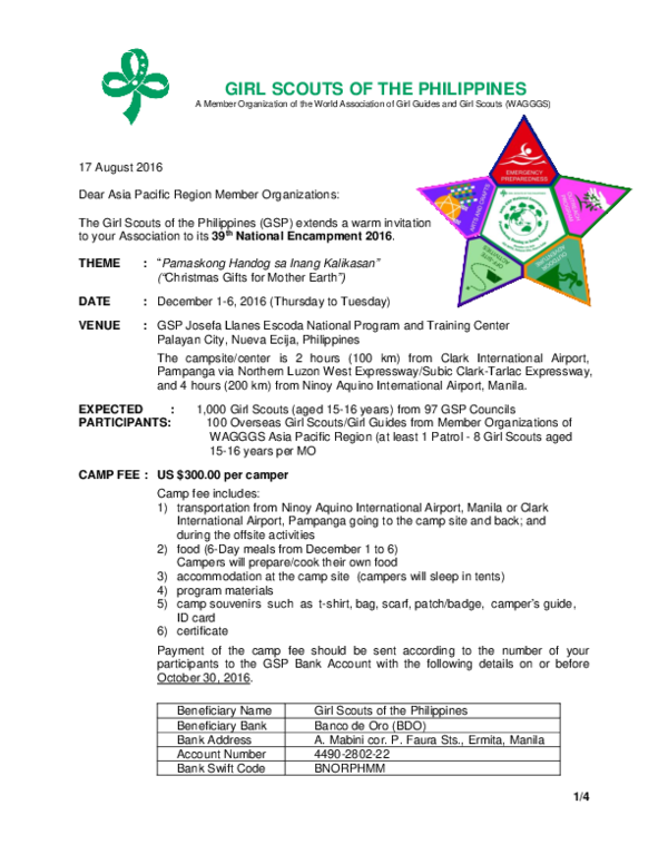 (PDF) GIRL SCOUTS OF THE PHILIPPINES A Member Organization of the World