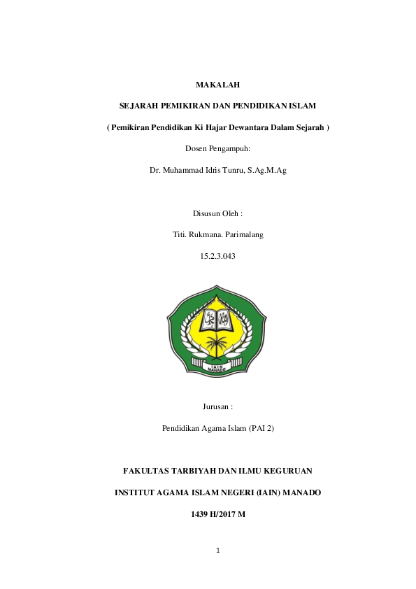 Pdf Makalah Sejarah Pemikiran Murni Nurdin Academia Edu