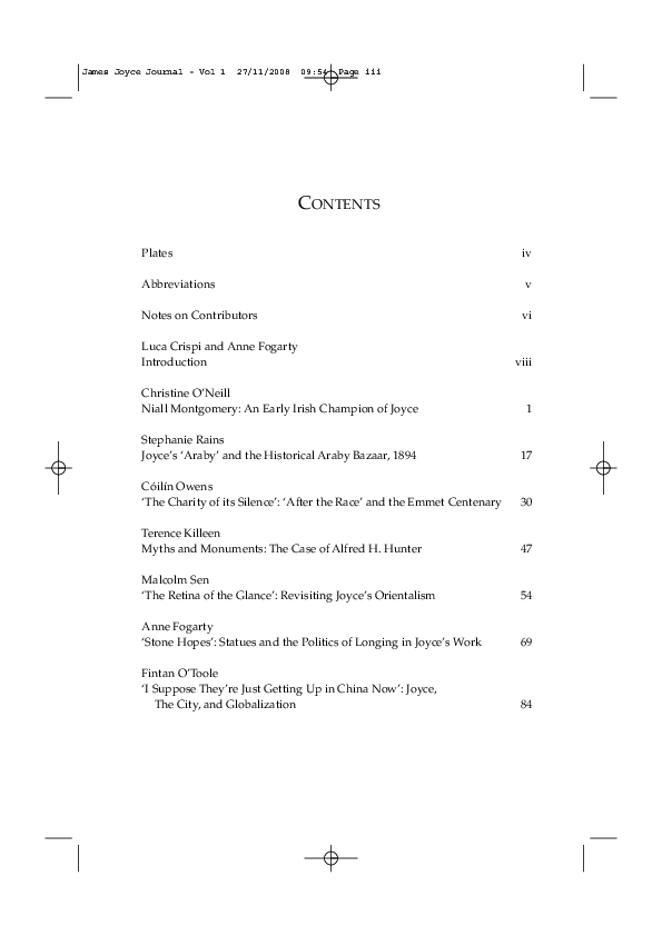 (PDF) Dublin James Joyce Journal Number 1 (2008) Luca Crispi Academia.edu