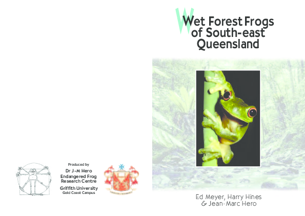(PDF) Wet Forest Frogs of South-east Queensland