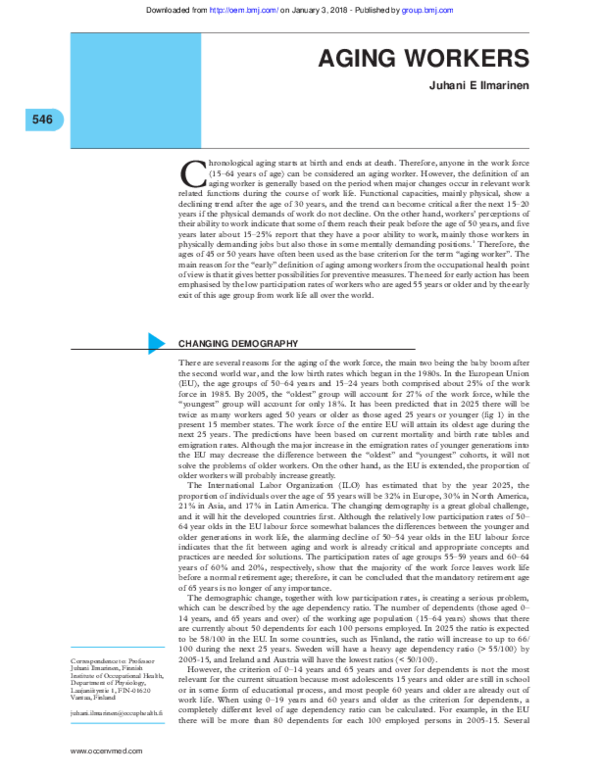 (PDF) AGING WORKERS
