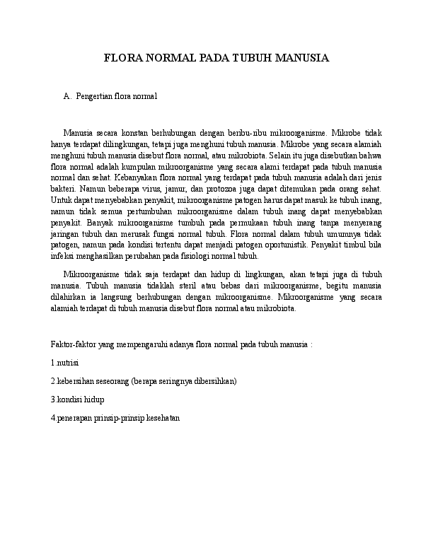 Normal flora essay image