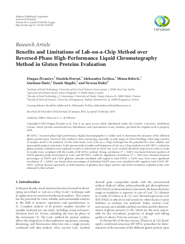 (PDF) Benefits and Limitations of Lab-on-a-Chip Method over Reversed ...