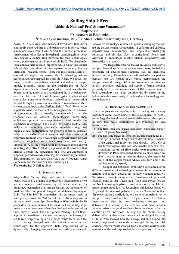 (PDF) Sailing Ship Effect IJSRD International Journal for