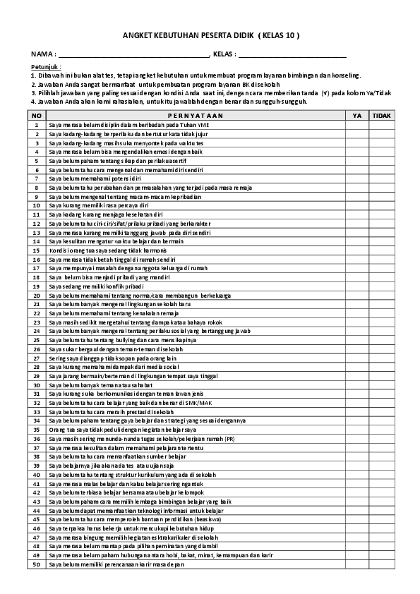 Akpd Kebutuhan Siswa Untuk Bk Hammer Books