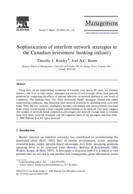 Interfirm networks essay 05 picture