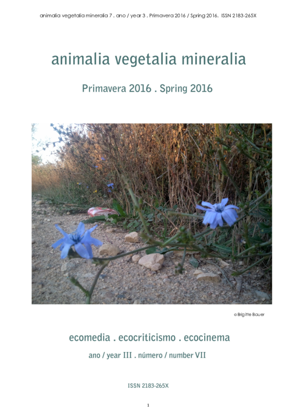 (PDF) Animalia Vegetalia Mineralia Ano III . Número VII . Primavera