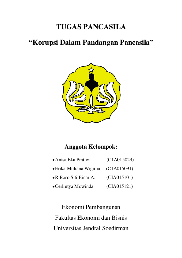 Doc Korupsi Dalam Pandangan Pancasila Cerlintya Mowinda Academia Edu