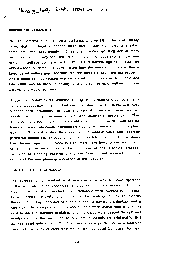 (PDF) Before the Computer