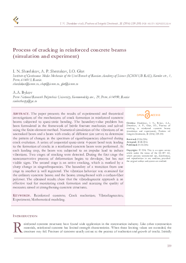 Yield moment of reinforced concrete beam picture