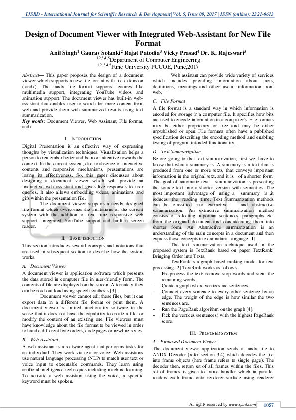 (PDF) Design of Document Viewer with Integrated Web-Assistant for New ...