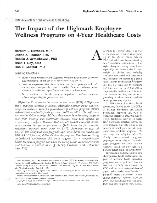 (PDF) Highmark Wellness Paper