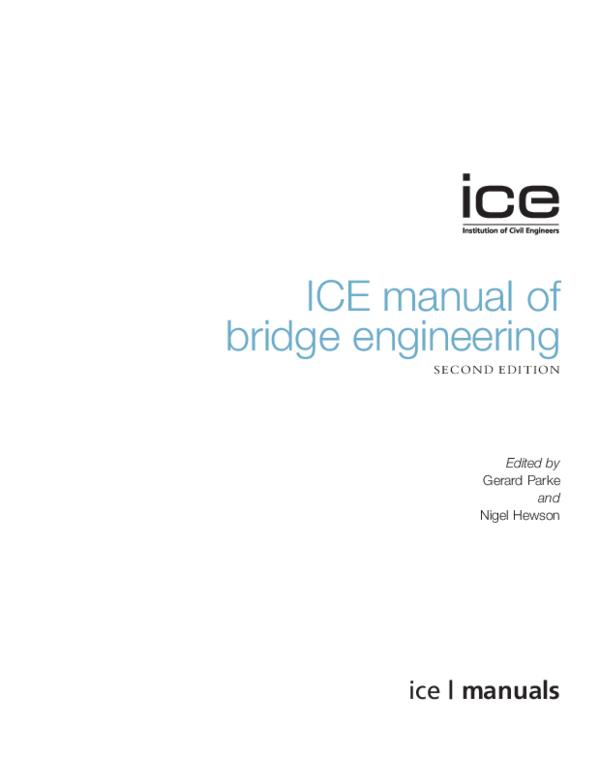 (PDF) ICE manual of bridge engineering yufeng nie Academia.edu