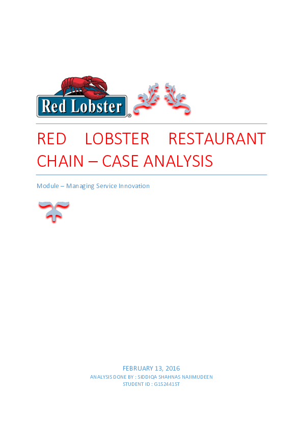 Red lobster essay 08 picture