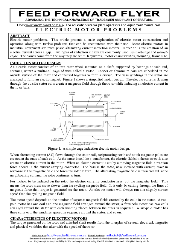 (PDF) Electric motor problems Joseph Henry Academia.edu