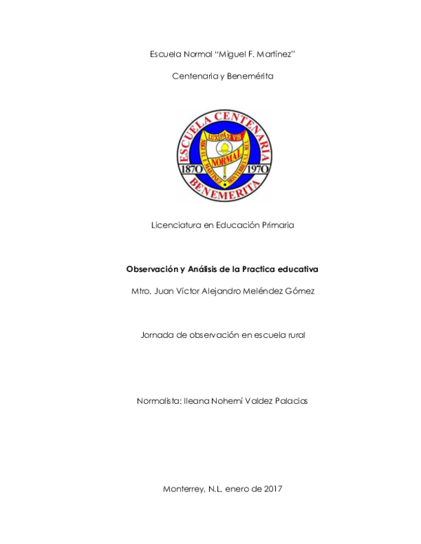 (DOC) Escuela Normal 