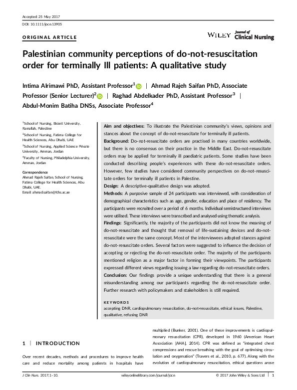  pdf alrimawi et al 2017 journal of clinical nursing pdf