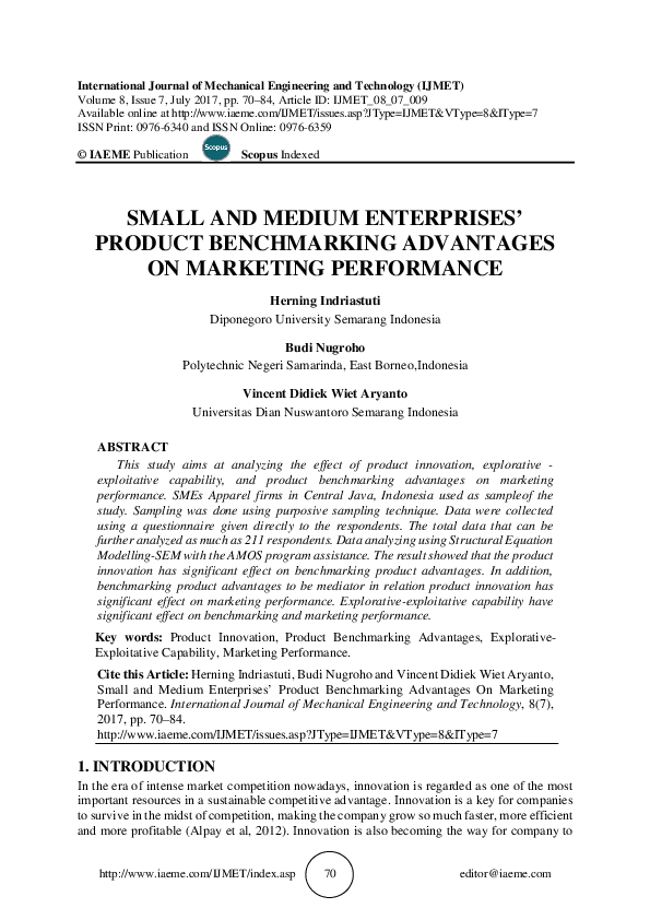 The importance of benchmarking image