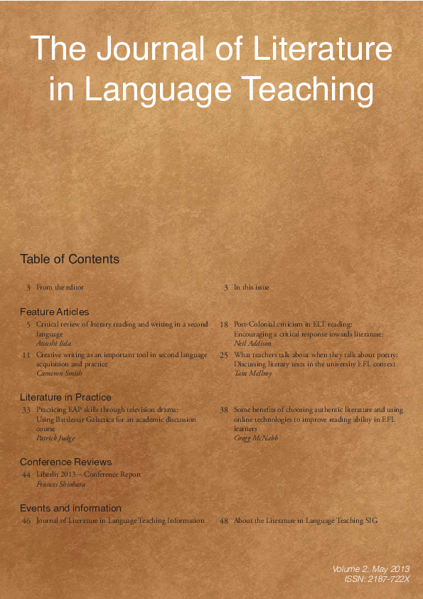 (PDF) Some benefits of choosing authentic literature and using online ...