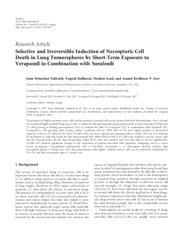 (PDF) Selective and Irreversible Induction of Necroptotic Cell Death in ...
