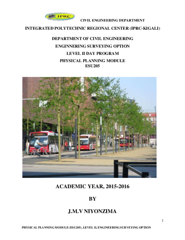(PDF) ESU205 PHYSICAL PLANNING Mukiza Emmanuel Academia.edu