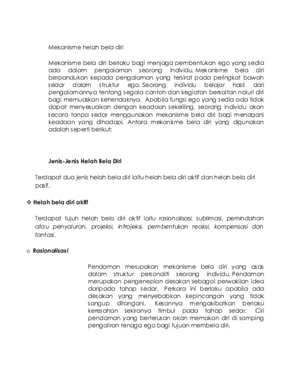 Doc Mekanisme Helah Bela Diri Pheliminainsuna Emang Academia Edu