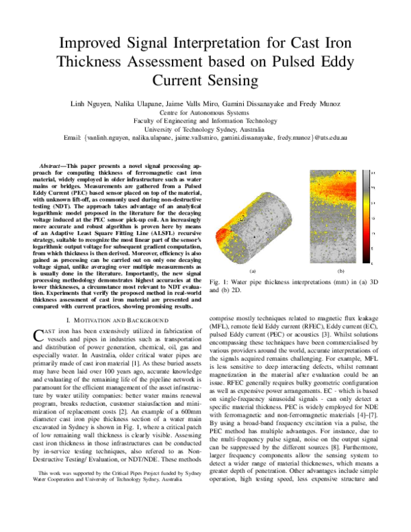 (PDF) Improved Signal Interpretation for Cast Iron Thickness Assessment ...