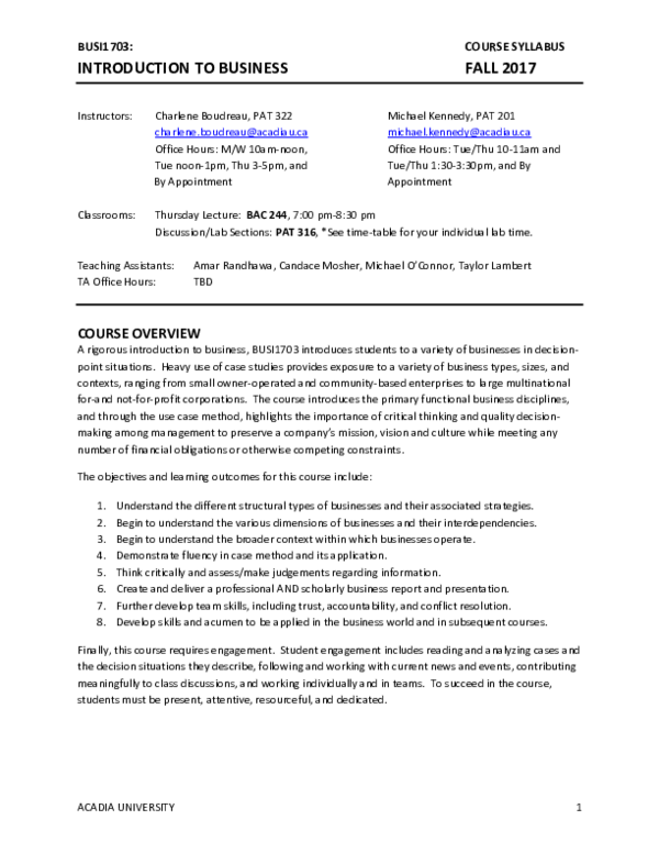(PDF) COURSE OVERVIEW