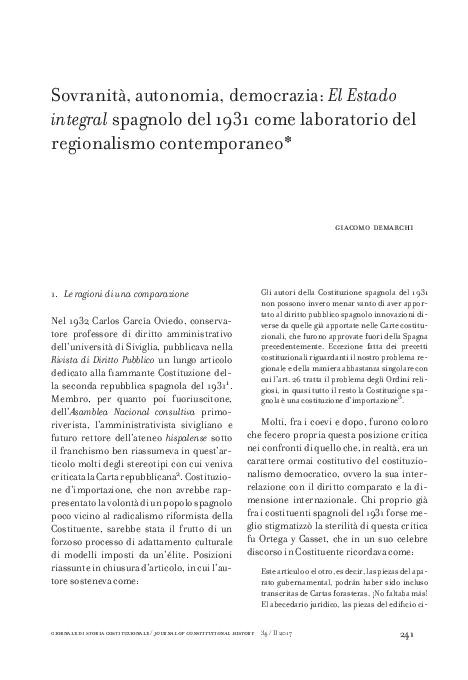 (PDF) Sovranità, autonomia, democrazia: El Estado integral spagnolo del ...