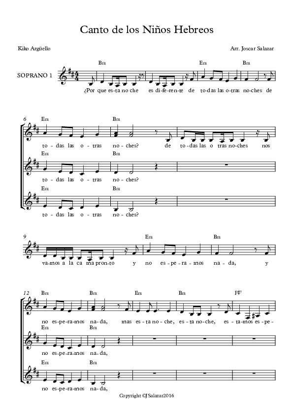Pdf Canto De Los Ninos Hebreos Partitura Completa Pdf Joscar Salazar Academia Edu hebreos partitura completa pdf