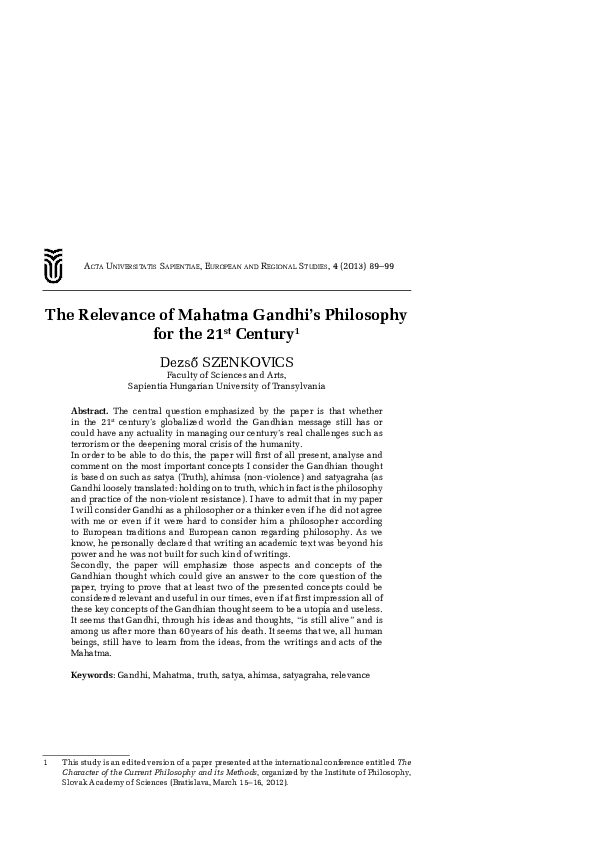 Gandhi political philosophy image