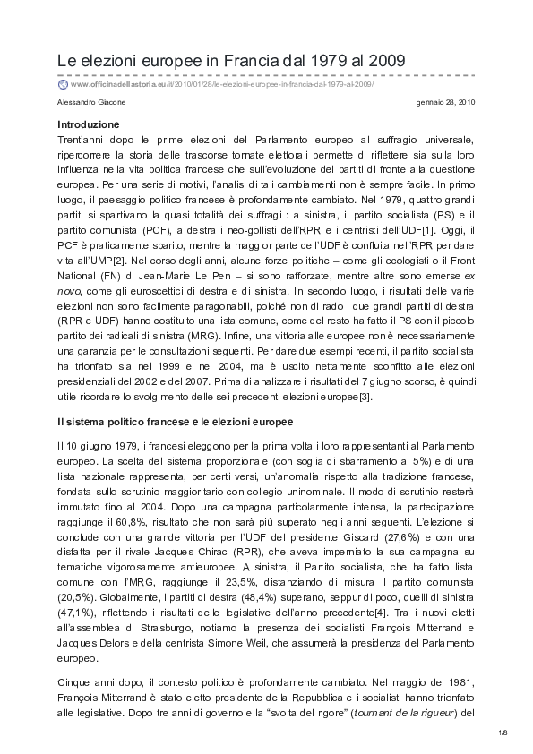 (PDF) 9. Le elezioni europee in Francia dal 1979 al 2009.pdf