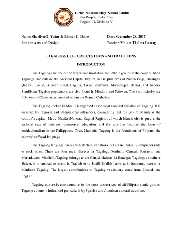 (DOC) Tagalog